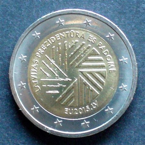 Lettland 2 Euro 2015 BiMe EU Präsidentschaft unc MA Shops