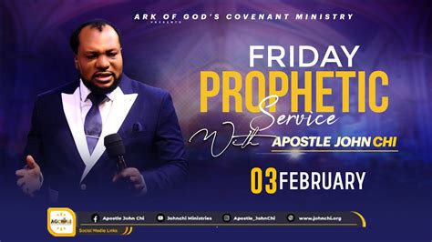 THE FIRST PROPHETIC FRIDAY LIVE SERVICE OF THE YEAR WITH APOSTLE JOHN