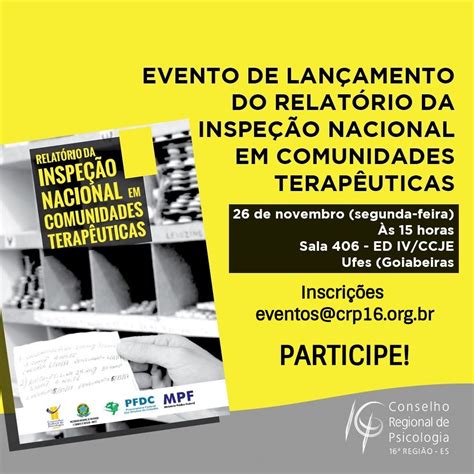 Crp Faz Evento De Lan Amento Do Relat Rio De Inspe O Nacional Em