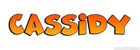 Cassidy Logo Herramienta De Diseño De Nombres Gratis De Flaming Text