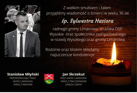 Kondolencje z powodu śmierci Sylwestra Hasiora Aktualności