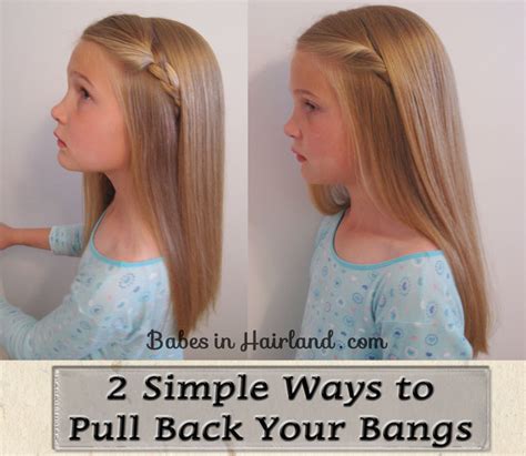 12 Ways To Pull Back Your Bangs Babes In Hairland