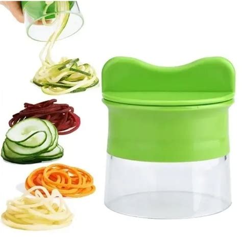 Cortador De Legumes Espiral Espaguete Vegano Fatiador 2 Em 1 Shopee