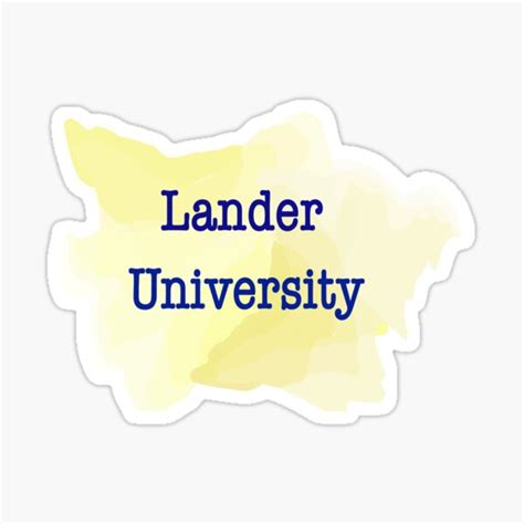 Lander University Sticker By Tarajeanne Redbubble