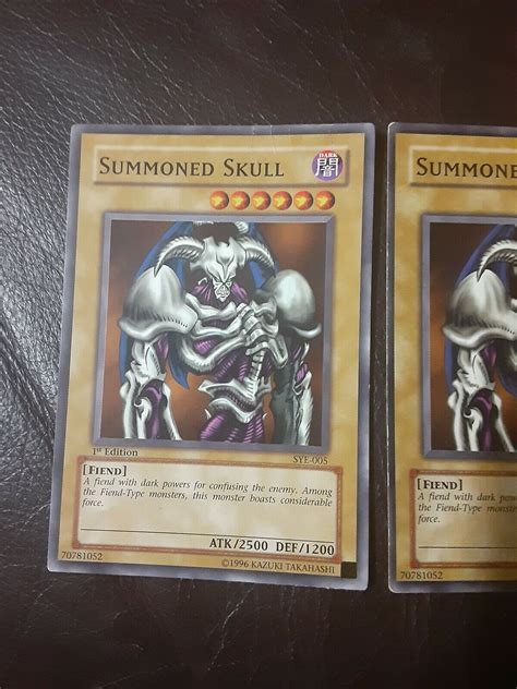 Summoned Skull Sdy 004sdy 004 Error Card Sye 005 Ebay