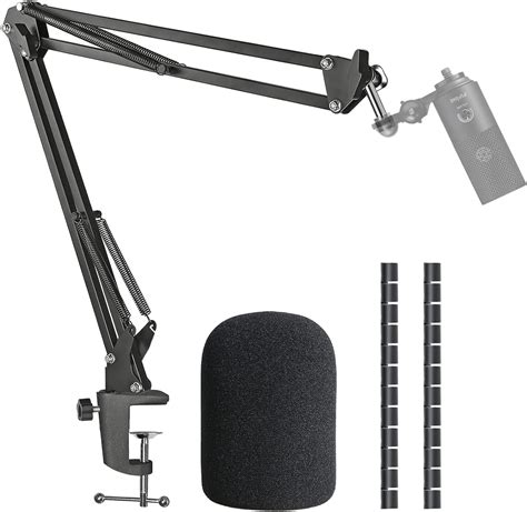 Amazon K669 Mic Boom Arm Stand With Pop Filter Compatible With