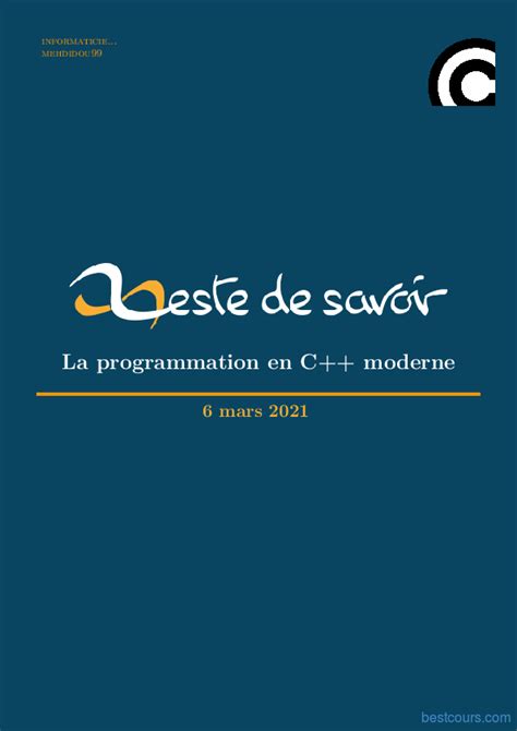 Pdf La Programmation En C Moderne Cours Et Formation Gratuit