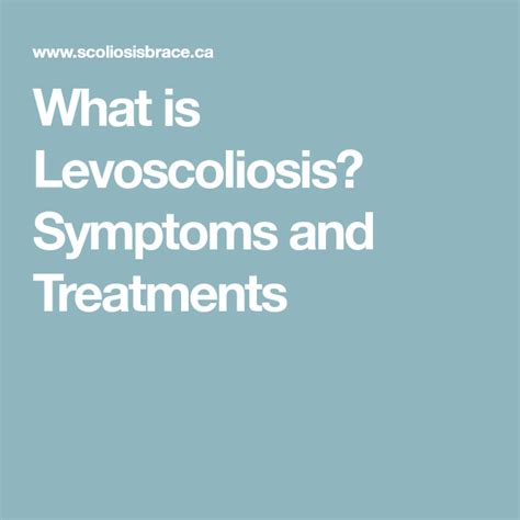 What is Levoscoliosis? Symptoms and Treatments Chronic Disease, Chronic Pain, Fibromyalgia, Back ...