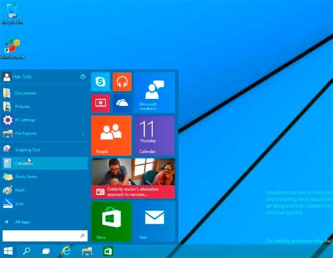 Heres What Windows 9s Start Menu Looks Like In Action Video