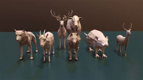 Low Poly Animals 3D model | CGTrader