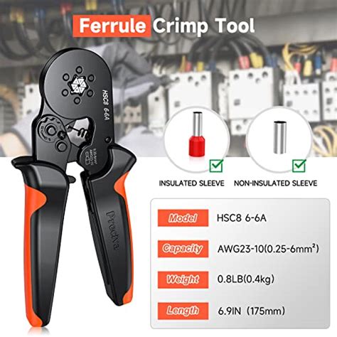 Ferrule Crimping Tool Preciva Hexagonal Sawtooth Self Adjustable