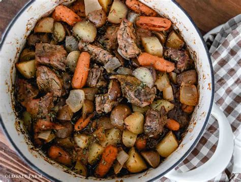 Hearty Dutch Oven Beef Stew Old Salt Farm