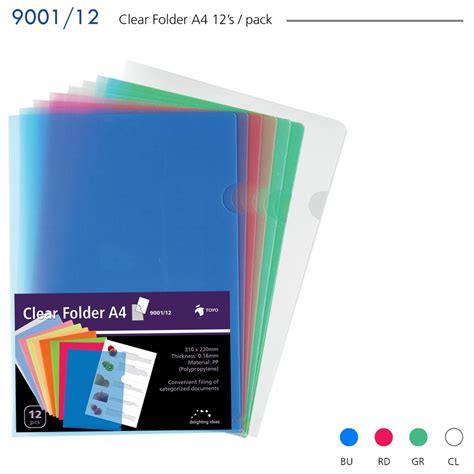 Toyo L Shape Clear Folder A S Shopee Malaysia