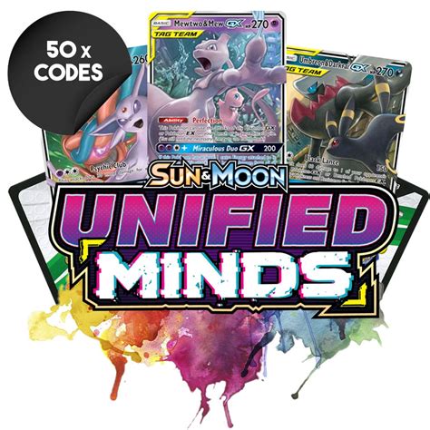 Unified Minds Pokemon Tcg Codes Bulk 50x Buy Ptcgl Codes