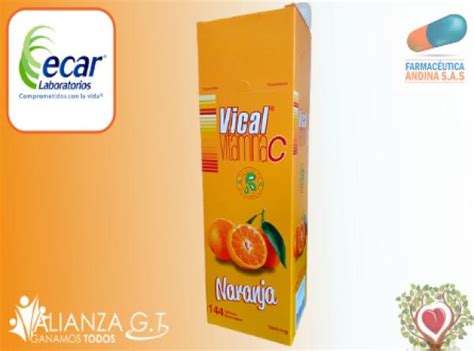 Vitamina C 500mg X 144 Tab Naranja Vical