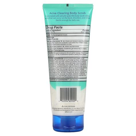 Differin Acne Clearing Body Scrub 8 Fl Oz 237 Ml