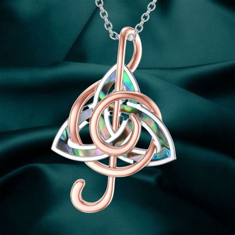 Music Note Celtic Knot Treble Clef Pendant Dance Music Jewelry Ts