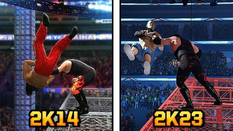 Best Extreme Finishers In Wwe K Vs Wwe K Youtube