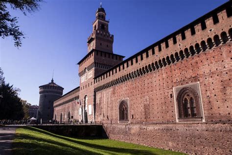 Castillo Castello Sforzesco Un Castillo De Sforza En Mil N Italia