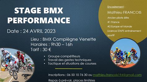 Stages D Avril 2023 Association BMX Clairoix