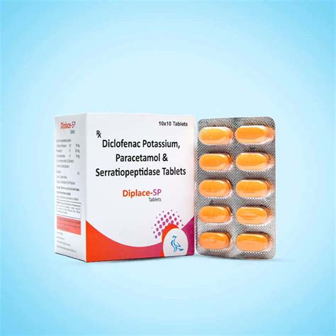 Diclofenac Potassium 50mg Paracetamol 325mg And Serratiopeptidase 15mg Tablets Aplonis Healthcare