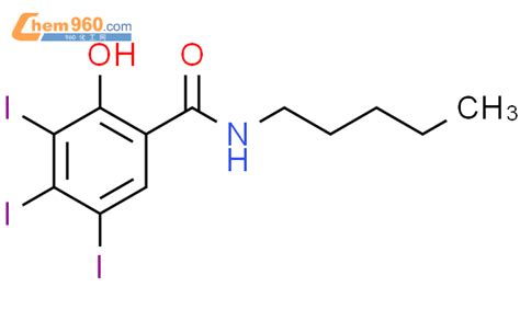 89011 06 3 Benzamide 2 hydroxy 3 4 5 triiodo N pentyl CAS号 89011 06 3