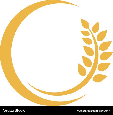 Wheat Logo Template Royalty Free Vector Image - VectorStock