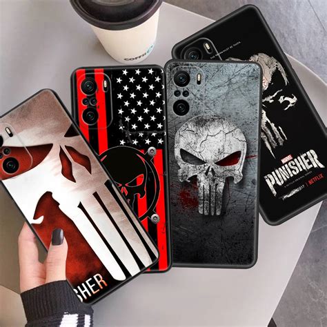 Funda de teléfono Marvel Superhero Punisher para Xiaomi Redmi Note 12