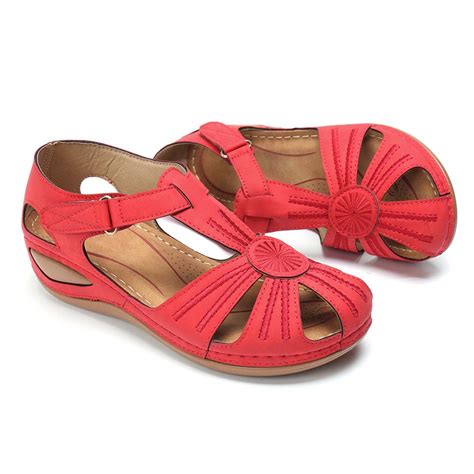 Zedker Wide Width Sandals for Women, Women's Beach Sandals Summer ...