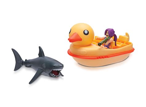 Roblox Celebrity Collection Sharkbite Duck Boat Vehicle Includes