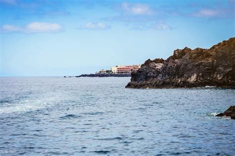 Teneryfa Wyspy Kanaryjskie Hiszpania Widok Na Piękne Wybrzeże Oceanu