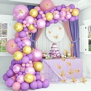 Amazon Pateeha Pink And Purple Balloon Garland Arch Kit Pcs