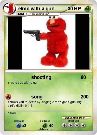 Elmo With A Pistol