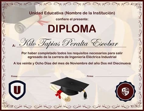 Modelos De Diplomas De 6to Grado Diploma Graduaci 243 N Diplomas Sexto 65b Artofit