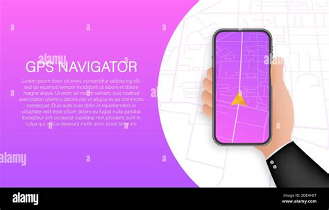 Gps Navigation Smartphone Map Application Map Pin Icon Vector Stock