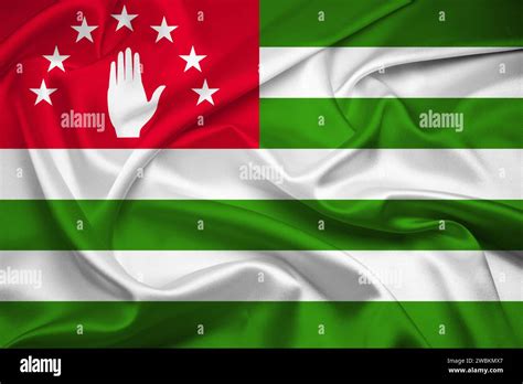 Flag Of Abkhazia Fabric Flag Of Abkhazia Abkhazia National Flag