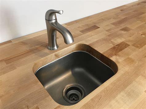 Undermounting A Sink In A Butcher Block Countertop Verlo House To Home