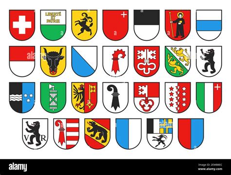 Coat Of Arms Vaud Stock Vector Images Alamy