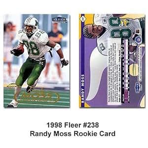 Amazon Fleer Minnesota Vikings Randy Moss Rookie Card