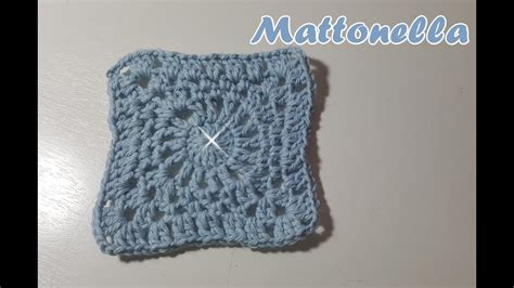 Mattonella Quadrato All Uncinetto Facilissima Tutorial Easy Crochet