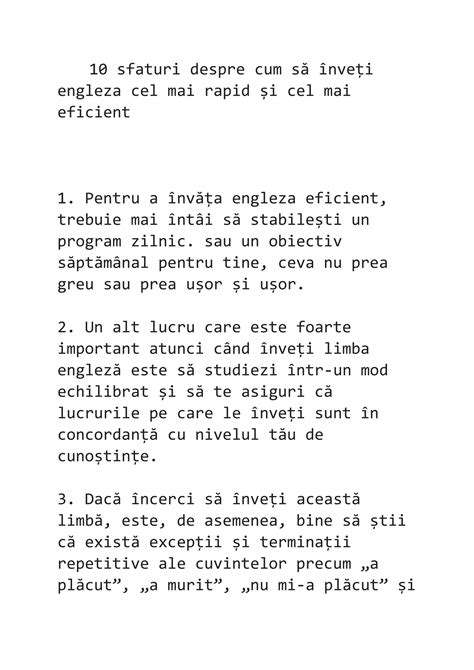 Solution Sfaturi Despre Cum Sa Nveti Engleza Cel Mai Rapid Si