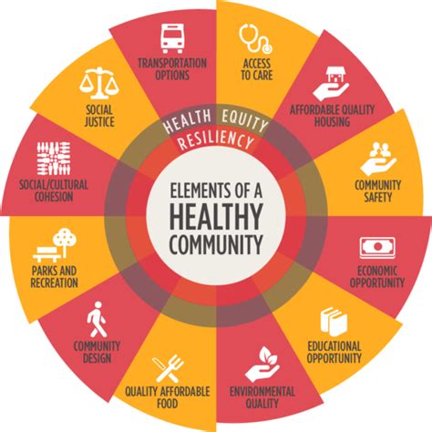 Elements Of Healthy Communities Wheels Vitalyst Health