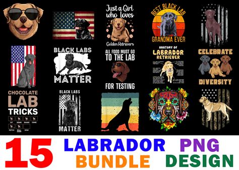 Labrador Retriever Shirt Designs Bundle For Commercial Use Labrador