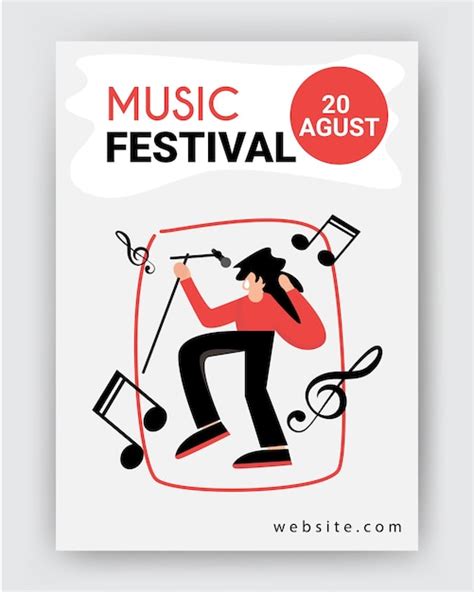 Musikfestival Hintergrund Flyer Design Abbildung Zum Thema Musik