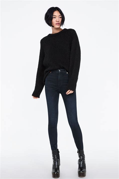 Zara Zw Premium High Waist Skinny Jeans