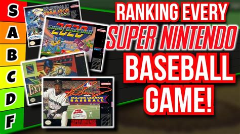 The Ultimate Ranking Of All 20 Super Nintendo Baseball Games Youtube