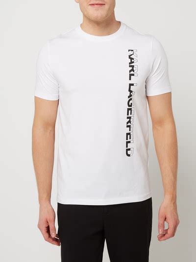 Karl Lagerfeld T Shirt Mit Logo Weiss Online Kaufen