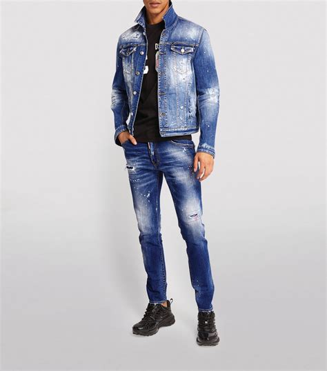 Mens Dsquared2 Blue Skater Slim Jeans Harrods Is