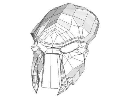 Predator Mask Drawing At Getdrawings Free Download