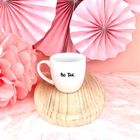 Kubek Porcelanowy Z Napisami Bo Tak Bo Nie 300 Ml Kika Handmade